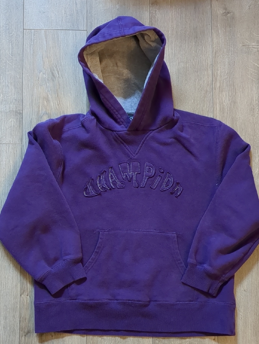BOYS CHAMPION HOODIE (PURPLE) SIZE L